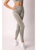 Spaio Legginsy sportowe "Melange" w kolorze khaki