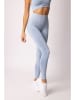 Spaio Legginsy sportowe "Melange" w kolorze błękitnym