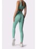 Spaio Legginsy sportowe "Adapt" w kolorze turkusowym
