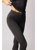 Spaio Legginsy sportowe "Breeze" w kolorze antracytowo-czarnym