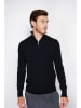 William de Faye Pullover in Schwarz