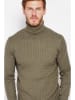 William de Faye Rollkragenpullover in Khaki