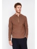 William de Faye Pullover in Braun