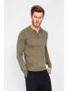 William de Faye Pullover in Khaki