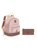 Lässig Rucksack "Adventure" in Rosa/ Braun - (B)24,5 x (H)27 x (T)15,5 cm