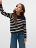 Vero Moda Girl Pullover "Dory" in Schwarz/ Creme