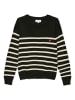 Vero Moda Girl Pullover "Dory" in Schwarz/ Creme