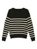 Vero Moda Girl Pullover "Dory" in Schwarz/ Creme