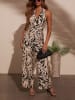 LA Angels Jumpsuit in Creme/ Schwarz