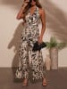 LA Angels Jumpsuit in Creme/ Schwarz