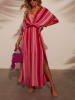 LA Angels Kleid in Pink/ Rot