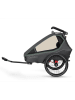 Qeridoo 3-in-1 fietsaanhanger "Kidgoo 1 Ivy Green" grijs/groen