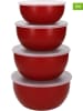 KitchenAid Pojemniki (4 szt.) w kolorze czerwonym