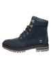 Timberland Leren mocassins donkerblauw