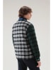 Woolrich Daunenjacke "Check" in Blau/ Grün