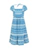 Blutsgeschwister Jurk "Midsummer Night Talemyth of mykonos" blauw/wit
