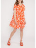 Blutsgeschwister Kleid "Seeds of Lovetropical" in Orange/ Weiß