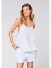 Chiemsee Lniany top "Bastia" w kolorze białym