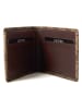 Guess Leder-Kartenetui "Milano" in Beige/ Hellbraun - (B)11,5 x (H)8,5 x (T)1,5 cm