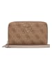 Guess Portemonnee "Laurel" lichtbruin/beige - (B)15 x (H)9,5 x (D)4 cm