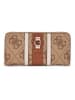 Guess Portemonnee lichtbruin/beige - (B)14 x (H)9 x (D) 3 cm