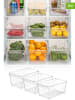 Violeta Home 3er-Set: Kühlschrank-Organizer in Transparent - (B)32,5 x (H)14 x (T)20 cm