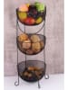 Violeta Home Obstkorb in Schwarz - (H)85 cm