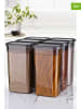 Violeta Home 6er-Set: Vorratsbehälter in Anthrazit - 3,2 l