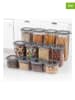 Violeta Home 12-delige set: voorraadpotten antraciet