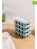 Violeta Home 4-delige set: ijsblokjesvormen lichtblauw - (B)12,5 x (H)7,5 x (D)3,5 cm