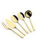 Violeta Home 5tlg. Kochbesteck-Set in Gold