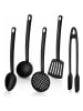 Violeta Home 5tlg. Küchenhelfer-Set in Schwarz - (L)30 cm