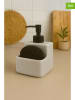 Violeta Home 2tlg. Set: Seifenspender in Creme/ Schwarz - (B)10 x (H)9,5 cm
