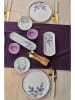 Violeta Home 21-delig ontbijtservies wit/paars