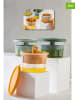 Violeta Home 3er-Set: Vorratsbehälter in Orange/ Grün/ Hellblau - 650 ml