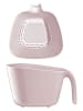 Violeta Home 2tlg. Set: Sieb in Rosa - (B)24 x (H)21 x (T)14 cm