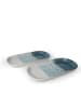 Violeta Home 2er-Set: Servierplatten in Weiß/ Blau - (L)28 x (B)14 cm
