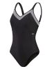 Speedo Badeanzug "Luniaglow" in Schwarz