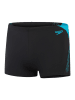 Speedo Badehose "Eco+ Hyperboom" in Schwarz/ Hellblau