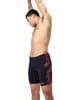 Speedo Badehose "Eco+ Tech" in Schwarz/ Rot/ Grau