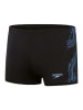Speedo Kąpielówki "Eco+ Tech" w kolorze czarno-niebiesko-błękitnym
