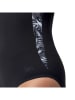 Speedo Badeanzug "Eco Lunalustre" in Schwarz/ Weiß