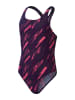 Speedo Badeanzug "Eco H-Boom" in Dunkelblau/ Lila/ Pink