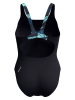 Speedo Badeanzug "Eco+ H-Bloom" in Schwarz/ Blau/ Türkis