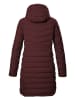 Killtec Steppmantel in Dunkelrot