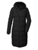 Killtec Doorgestikte mantel zwart