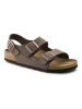 Birkenstock Leder-Sandalen "Milano" in Braun
