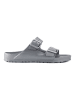 Birkenstock Klapki "Arizona" w kolorze srebrnym