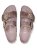 Birkenstock Leder-Pantoletten "Arizona"  in Lila