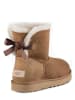 UGG Botki zimowe "Mini Bailey Bow II" w kolorze karmelowym ze skóry jagnięcej